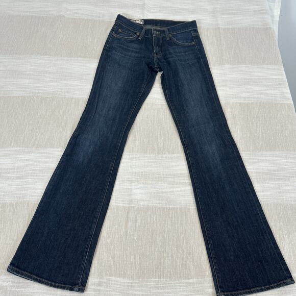 Red Engine Scarlett Women's Jeans size 26 Dark Wash Denim Bootcut Low rise - Picture 1 of 9
